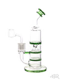 Tsunami Glass Concentrate Rig Double Honey Comb Turbine Side