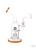 Tsunami Glass Concentrate Rig Shower Head Matrix Thermal Amber