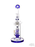 Tsunami Glass Concentrate Showerhead Recycler Dab Rig Blue Front