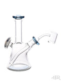 Tyler P Glass and Matsumura Glass Collab Fixed Mini Bell Beaker with Pendant Attached Blue