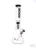 Boss Glass - Tall Tree Perc Beaker With Color Accents Black