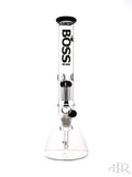 Boss Glass - Tall Tree Perc Beaker With Color Accents Black Tree