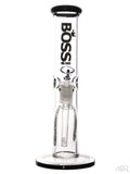 Boss Glass - Straight Tube (12") Black Front