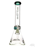 Bougie Glass - Thick Bottom 9mm Beaker (14") Teal Front
