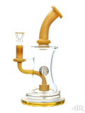 Bougie Glass - Hourglass Bell Horn Showerhead Rig (10") butter