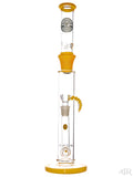 Bougie Glass - Colored Straight Tube With Inline Diffuser (17.5") Gold Front