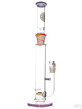 Bougie Glass - Colored Straight Tube With Inline Diffuser (17.5") Rainbow