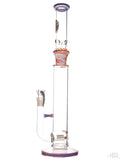 Bougie Glass - Colored Straight Tube With Inline Diffuser (17.5") Rainbow Left