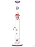 Bougie Glass - Colored Straight Tube With Inline Diffuser (17.5") Rainbow Back