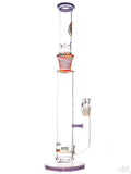 Bougie Glass - Colored Straight Tube With Inline Diffuser (17.5") Rainbow Right
