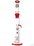 Bougie Glass - Colored Straight Tube With Inline Diffuser (17.5") Red Front