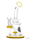 Bougie Glass - Pyramid Bent Neck Rig (10") Gold