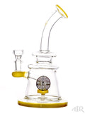 Bougie Glass - Pyramid Bent Neck Rig (10") Gold Left