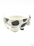 Fashion Craft Cow Cereal Bowl W/ Pipe Right
