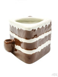 Chocolate Cake Mug Pipe Front