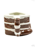 Chocolate Cake Mug Pipe Handle