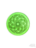 Flat Disk Spinner Cap Green Octo