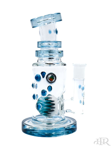 Hubbard Glass - Wig Wag Worked Ball Rig With Faceted Encased Opal (7