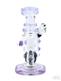 Hubbard Glass - Wig Wag Worked Ball Rig With Faceted Encased Opal (7") Purple Front