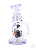 Hubbard Glass - Wig Wag Worked Ball Rig With Faceted Encased Opal (7") Purple Right