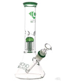 Diamond Glass - Mansion Beaker With Tree Perc (15.5") Green