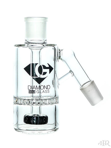 Diamond Glass - Showerhead Disc Perc Ash Catcher 45 Degree (5.5