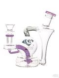Diamond Glass - Lito Globe RBR Recycler (6") Purple