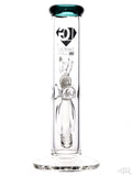 Diamond Glass - Sugar Mini Straight Tube (8") Teal Back