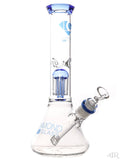 Diamond Glass - Mansion Beaker With Tree Perc (15.5") Blue