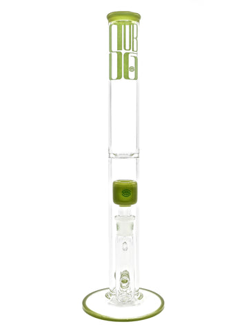 Subliminal Glass - Fixed Straight Tube with Showerhead Perc (17