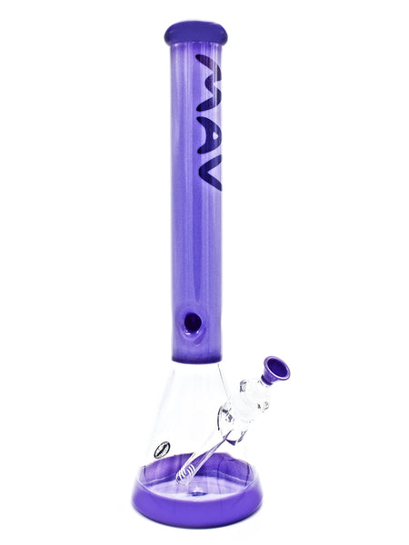 Mav Glass Full Color Beaker Bong Purple