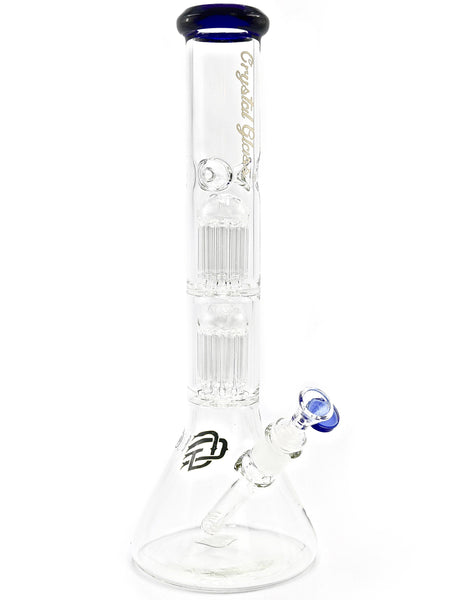 Crystal Glass Beaker - Double Tree Perc (16")