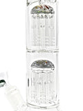 Crystal Glass Beaker - Wig-Wag Double Tree Perc (16")