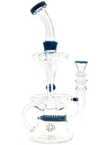 crystal glass hour glass recycler stemline diffuser toilet bowl flush accent coloring incylcer side view