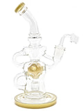 Ball Recycler Rig with Color Accents (10") Yellow