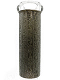 Crystal Glass Beaker - Egyptian Hieroglyphs (12")