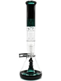 ROOR Tech Fixed Beaker - Black & Jade With Barrel Perc (17")