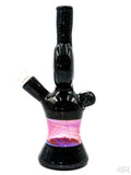 Heavy Dirty Glass - Crushed Opal Fumed Donut Rig (9") Left