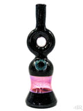 Heavy Dirty Glass - Crushed Opal Fumed Donut Rig (9") Back