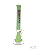 Hoss Glass - Holey Beaker with Colored Top and Inner Section with Case Kit (18") Slime Green