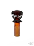Hoss Glass - Full Color Chunky Snapper Bowl/Slide 14mm Male Amber
