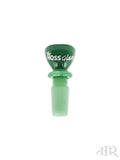 Hoss Glass - Full Color Chunky Snapper Bowl/Slide 14mm Male Jade