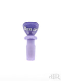 Hoss Glass - Full Color Chunky Snapper Bowl/Slide 14mm Male Milky Purple