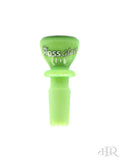 Hoss Glass - Full Color Chunky Snapper Bowl/Slide 14mm Male Slime Green