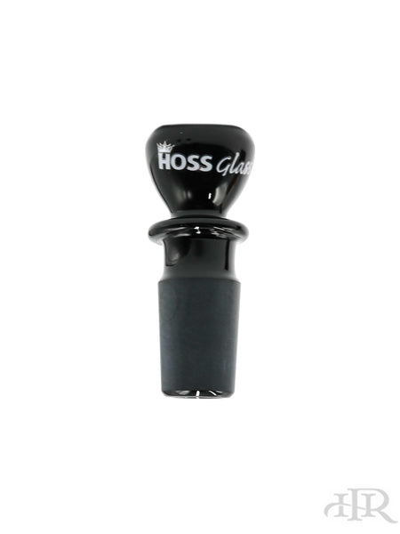 Hoss Glass - Full Color Chunky Snapper Bowl/Slide 18mm Male Black