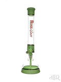 Hoss Glass - Tri-Section Platinum Banded Beaker (18") Slime Green