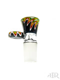 Hoss Glass - Color Reversal Wig Wag Cone Bowl/Slide 18mm Male