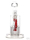 Leisure Glass - 16 Arm Bubbler Red Vertical Front