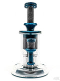 Leisure Glass - Elite Blue x Black & White Zanfirico 13-Arm Tree Perc Incycler (9")