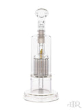 Leisure Glass - Double Bubbler 13 Arm Tree Perc Top Chamber 6 Arm Bottom Diffuser Front
